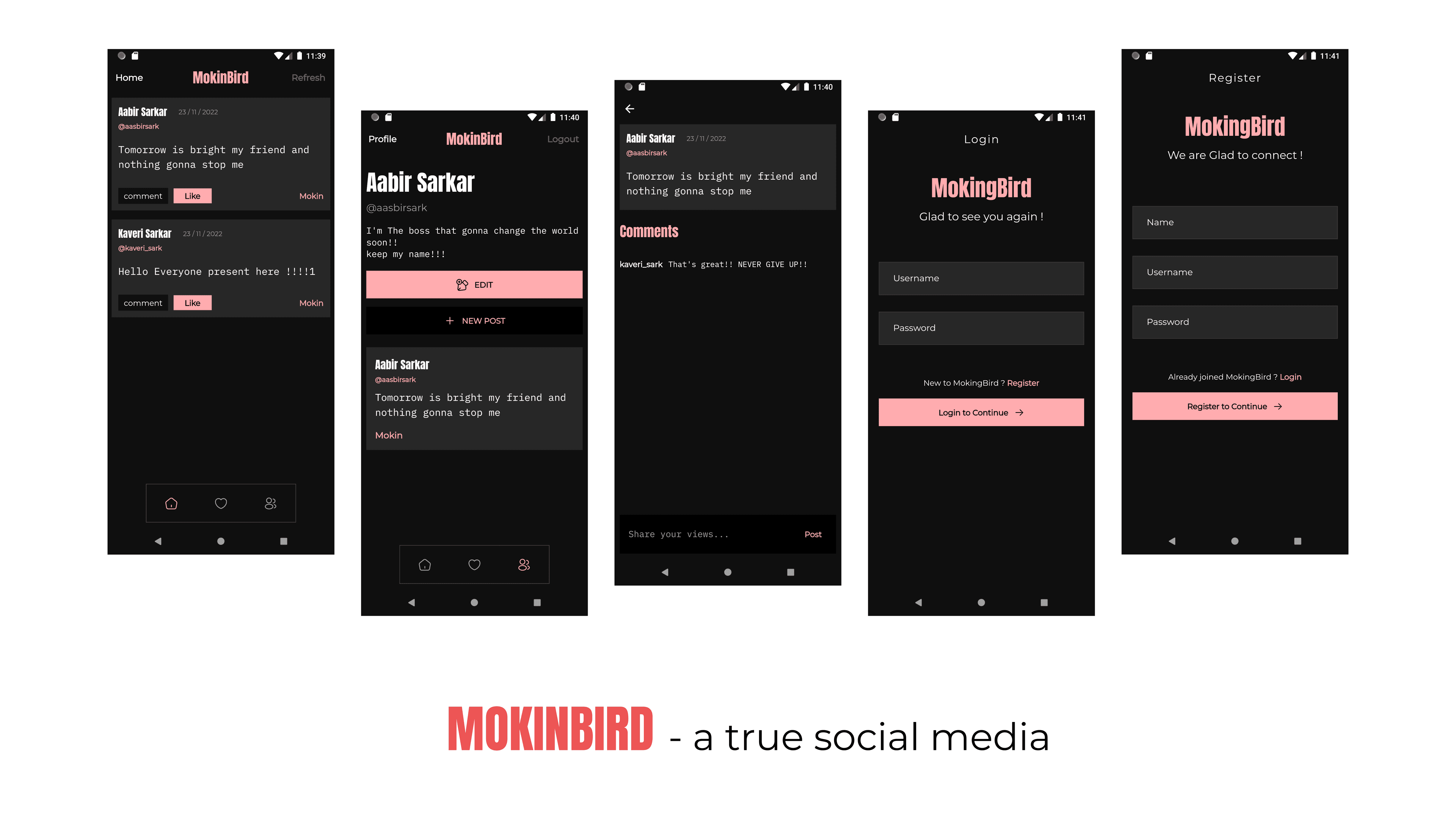 MokinBird - true social app
