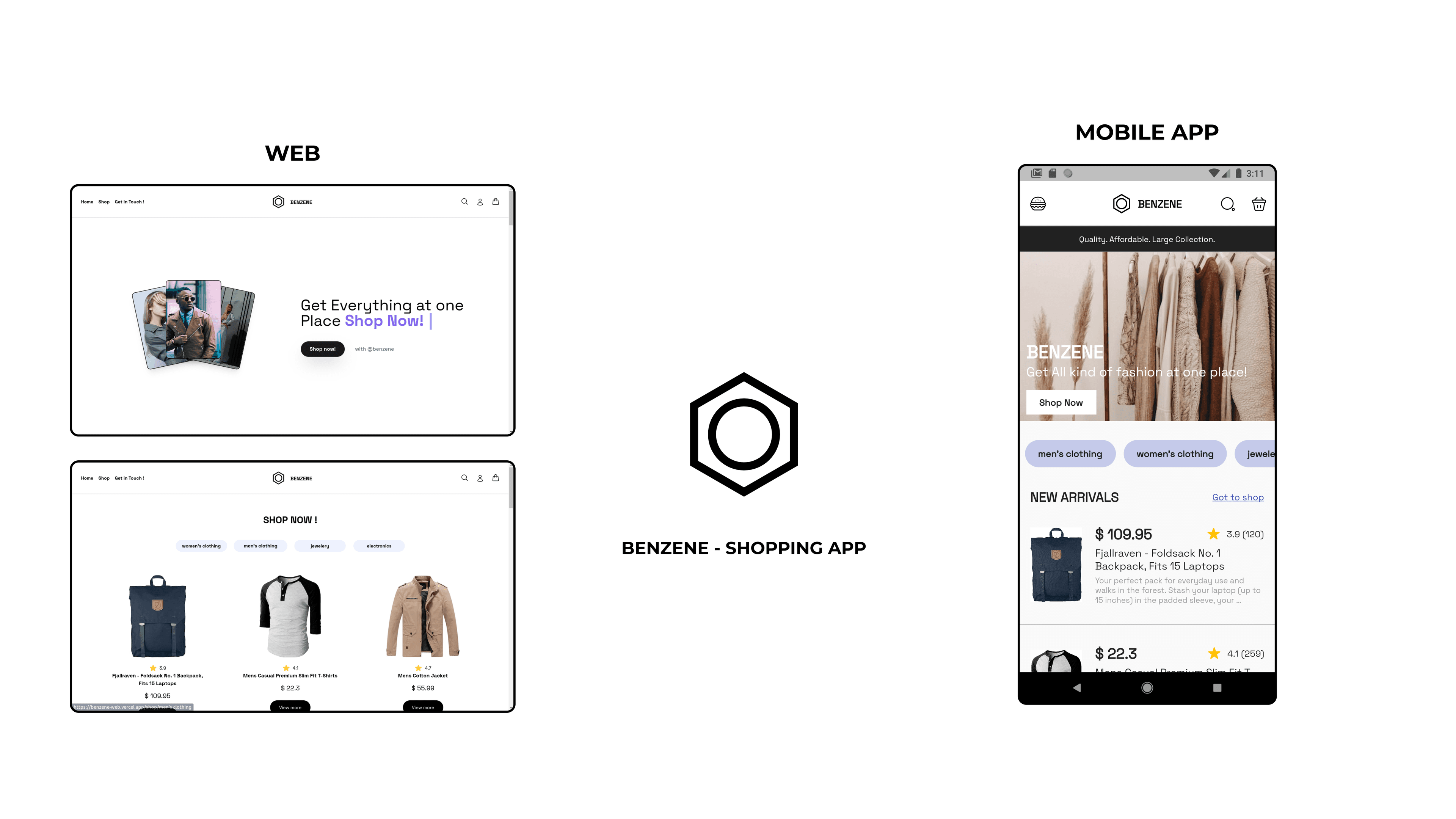 Benzene - ecom app